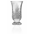 Hand Cut 24% Lead Crystal Footed Vase Award (10")